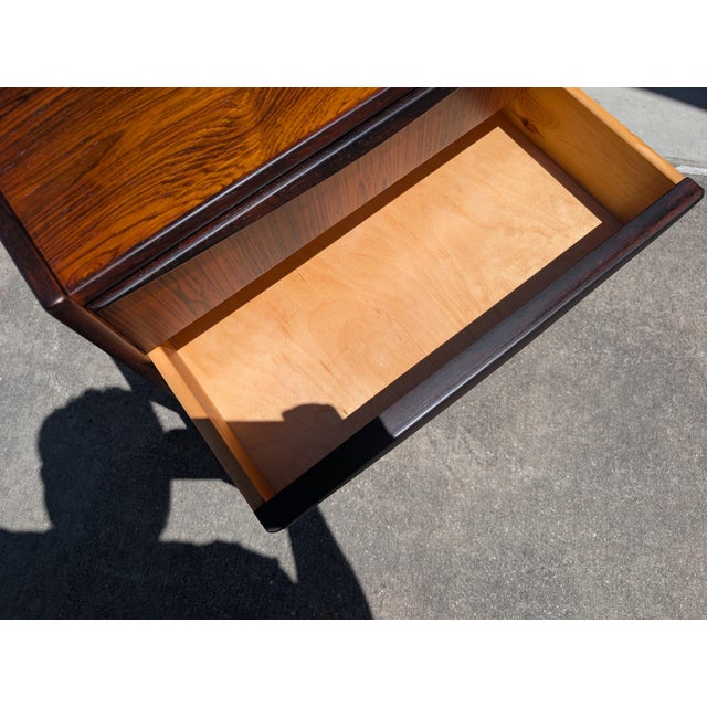 Danish Mid Century Modern Rosewood Nightstand/End Table, C1960s For Sale - Image 11 of 11