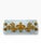 Mid 20th Century Vintage Textured Glass Tray With Raised Gold Fleur-De-Lis Motif For Sale - Image 5 of 5