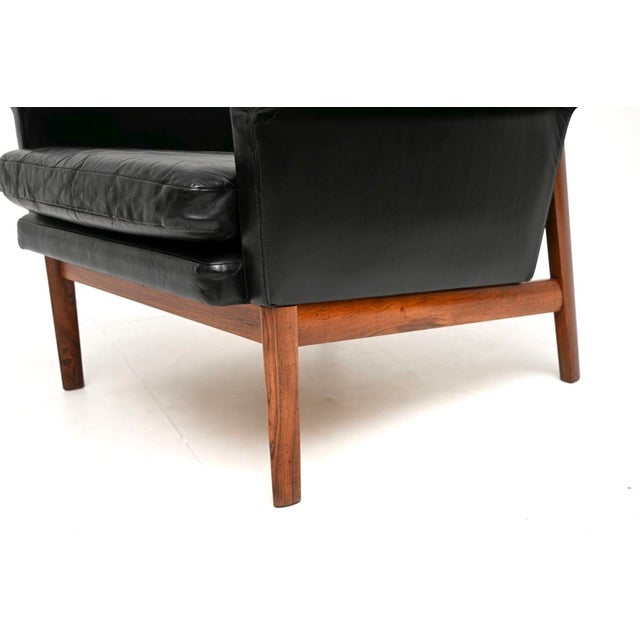 Vintage Danish Leather Chair by Finn Juhl for France & Søn, 1960s For Sale - Image 9 of 11