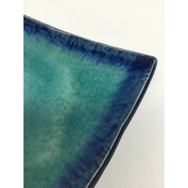 Vintage Japanese Artisan Sushi Plate For Sale - Image 4 of 11