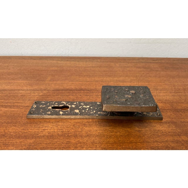 Mid-Century Modern Brutalist Copper Door Handle from KS, Germany, 1960s For Sale - Image 12 of 18