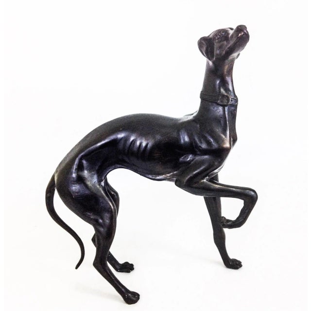 Bronze Grey Hound Dog For Sale - Image 4 of 4