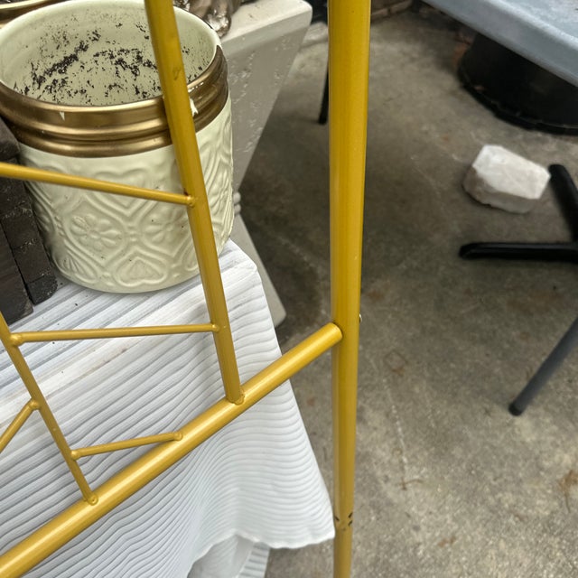 Gold Gold Metal Queen Size Headboard For Sale - Image 8 of 9