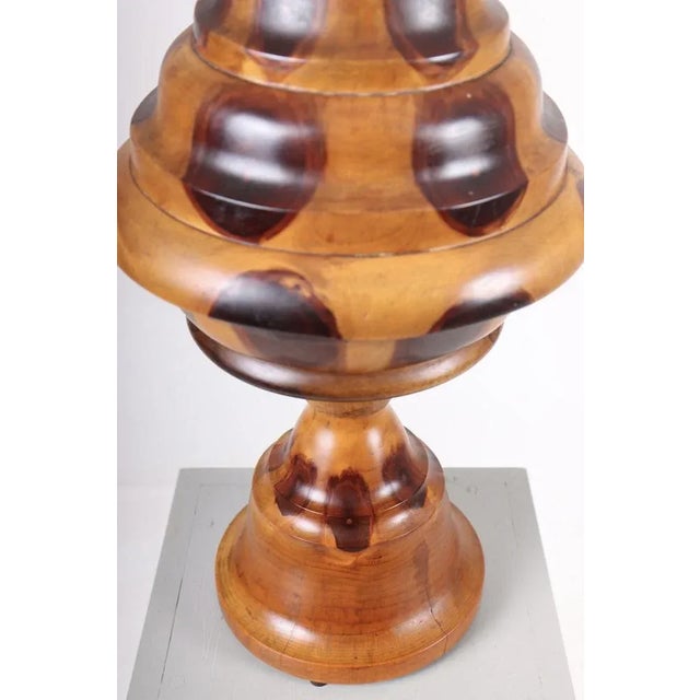 Mid-Century Modern Mid-Century Table Lamp in Pine, Denmark, 1940s For Sale - Image 3 of 5