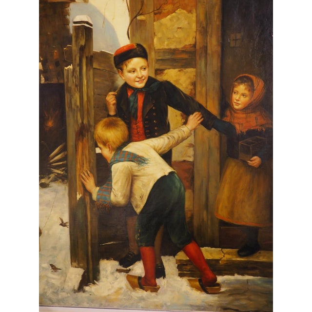 More information coming soon… The colors of this oil on canvas painting from the 1800s are still quite vibrant. The French...