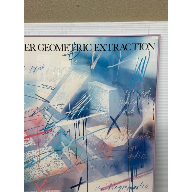 Paper Michael Heizer Geometric Extraction 1984 Moca Exhibition Poster, Signed For Sale - Image 7 of 12