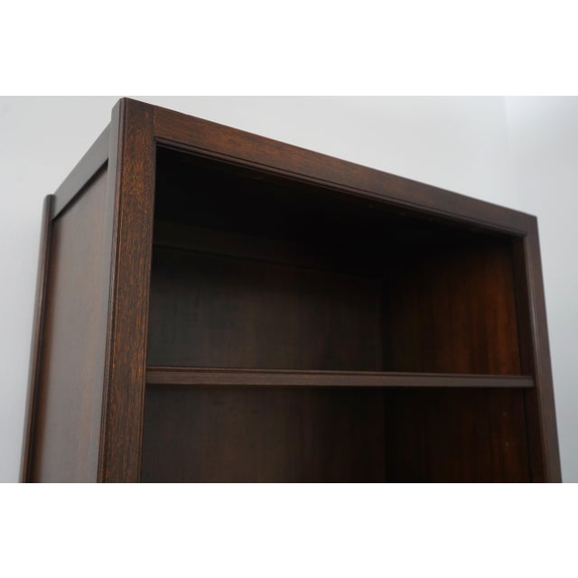 Knob Creek Walnut Finish Mahogany Open Bookcase For Sale In Philadelphia - Image 6 of 15