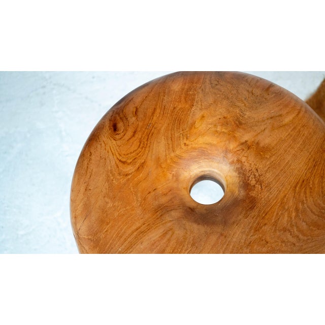 Mid-Century Modern 1970s Mid Century Artek Bertel Gardberg Style Wooden Stool For Sale - Image 3 of 12