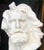 Ivory Vintage Painted Terra Cotta Bust of Bearded Man For Sale - Image 8 of 12