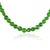Art Deco Early 21st Century Style Artisan 131 Ct Vibrant Green Jade Round Beaded Strand Necklace, 17" For Sale - Image 3 of 15