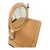 Contemporary Restored National Mt. Airy Maple Vanity With Round Mirror & Stool For Sale - Image 3 of 8