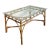 Vintage Coastal Wrapped Bamboo Dining Table For Sale