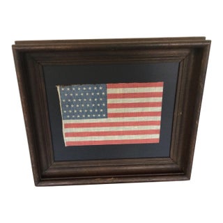 Antique 48 Star American Flag 1912 With a Rare Staggered Star Design #90 For Sale