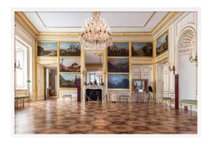 Royal Palace Warsaw Room 7 by Richard Silver in White Framed Paper, Small Art Print
