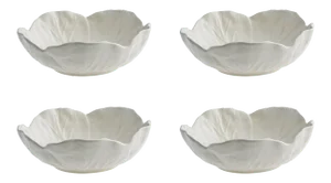 Bordallo Pinheiro Cabbage Bowl 13 oz, Beige, Set of 4