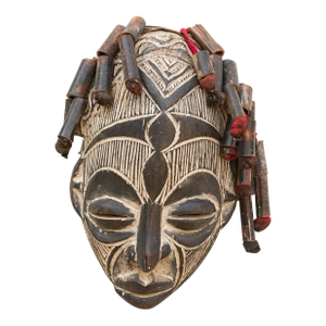Village Guardian African Painted Mask