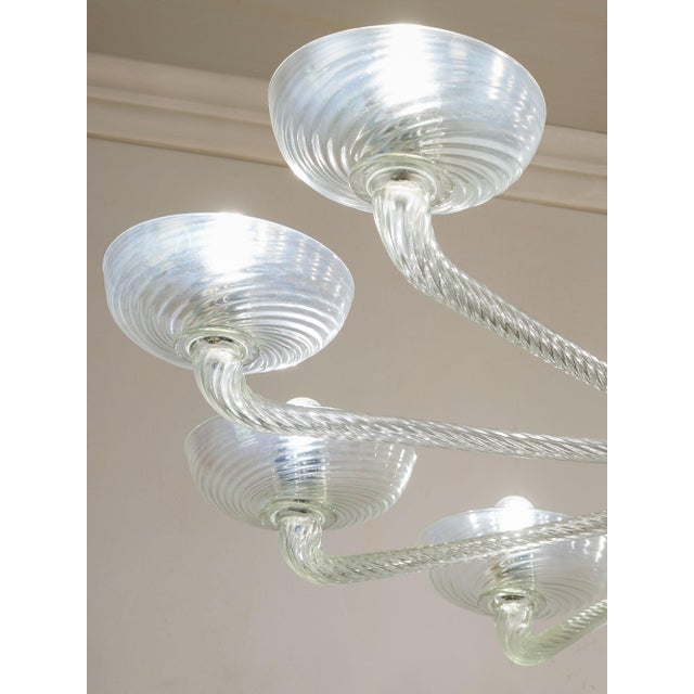 Mid-Century Murano Glass 10-Light Chandelier, 1950s For Sale - Image 8 of 13
