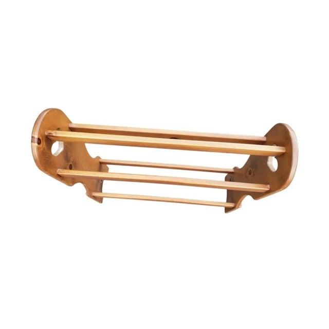 American Mid-Century Solid Pine Quilt and Blanket Rack For Sale - Image 3 of 8