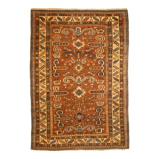 Antique Cacasian Perpedil Rug 3'4" X 4'9" For Sale