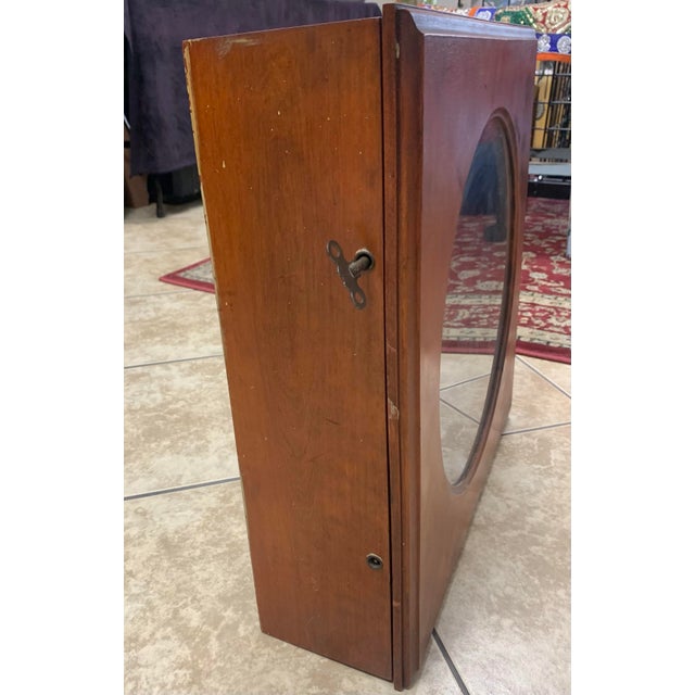 Wood Antique Oak Clock Case Repurposed as Tobacco Pipe Display Cabinet For Sale - Image 7 of 9