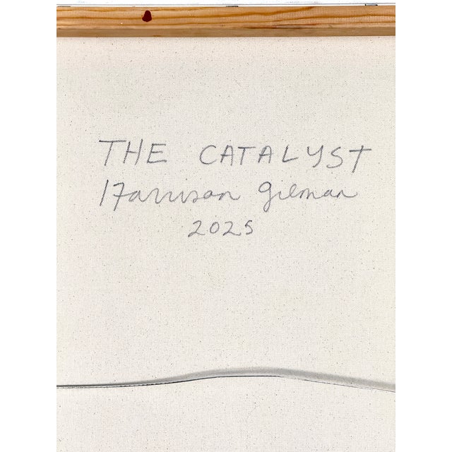 Paint "The Catalyst" Harrison Gilman Contemporary Abstract Oil Painting For Sale - Image 7 of 9