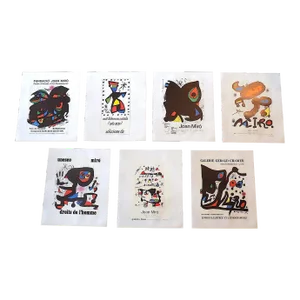 Vintage Mid 20th C. Modern Joan Miro Abstract Lithographs - Set of 7