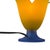 Glass Tullip Table Lamp in Blue and Yellow from Vandeheg, Netherlands For Sale - Image 5 of 7