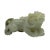 Hand Carved Natural Green & Yellow Jade Feng Shui Lucky Pixiu Figure Pendant For Sale