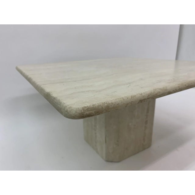 Mid-Century Travertine Coffee Table, 1970s For Sale - Image 4 of 9