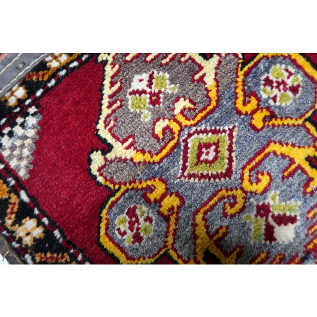 1930s, Handmade Vintage Collectible Turkish Yastik Saddle Bag Rug For Sale - Image 9 of 13