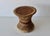 Brown Vintage Woven Bamboo Rattan Woven Cane Wicker Stool Mid-Century For Sale - Image 8 of 17