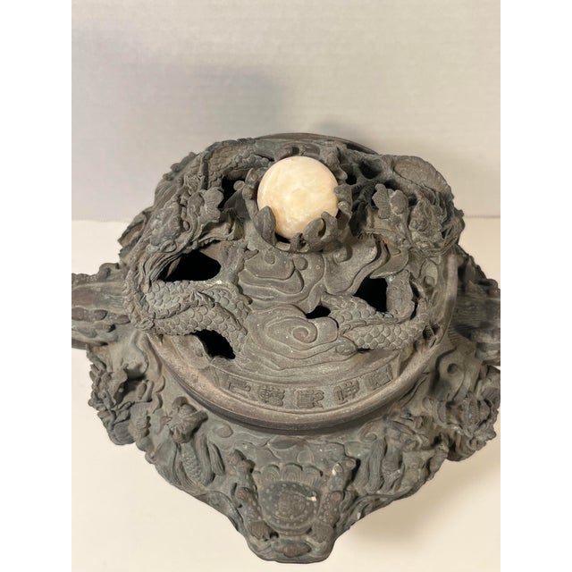 Antique Chinese Bronze Censer Incense Burner With Xuande Mark Heavy 13lb / 6kg For Sale In Los Angeles - Image 6 of 15