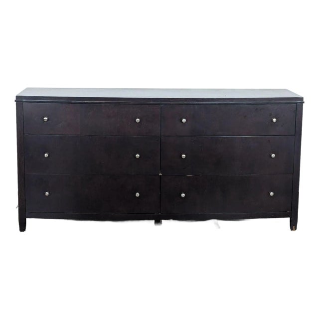 Crate and Barrel Contemporary 6-Drawer Dresser For Sale