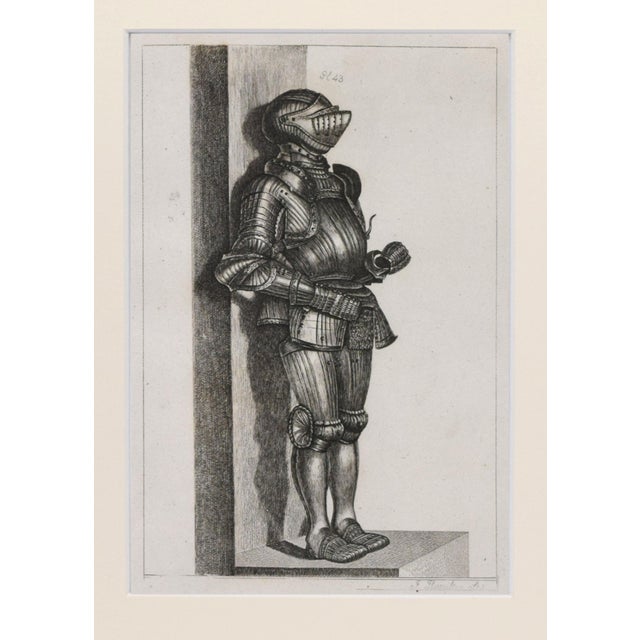 19th Century Engravings of Medeival English Knights Suits of Armour 1801- A Pair For Sale In New York - Image 6 of 9