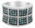 14K White Gold White and Treated Blue Diamond Cocktail Ring (1 1/2 Cttw, H-I Color, I1-I2 Clarity) - Size 7 For Sale