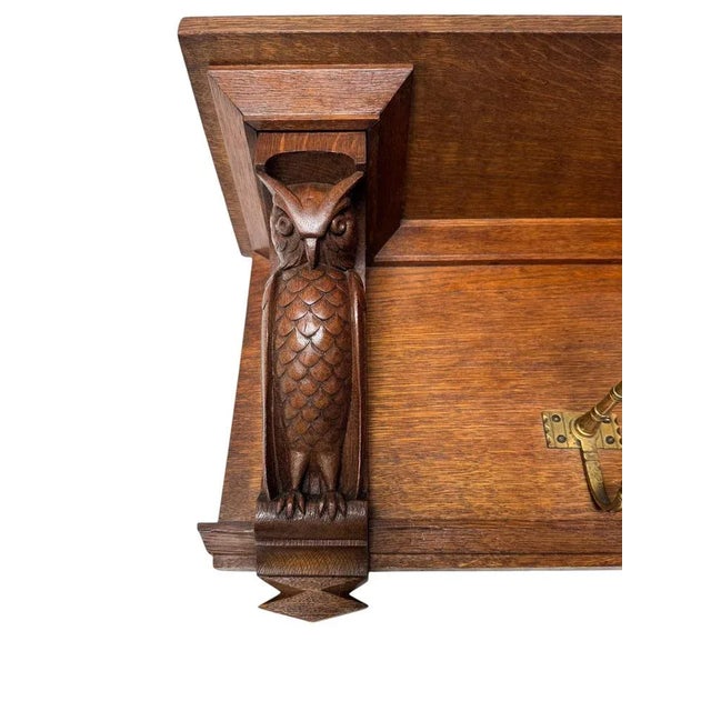 Arts & Crafts Wall Coat Rack by Kobus De Graaff, 1900s For Sale - Image 4 of 11
