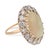 1970s Vintage Opal Diamond 14k Yellow Gold Silver Cluster Ring, Size 6.75 For Sale - Image 5 of 7