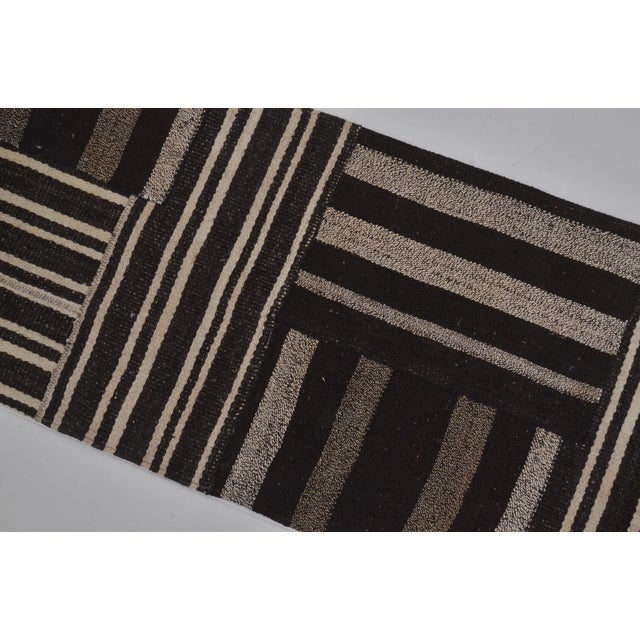 Black Vintage Anatolian Wool Kilim For Sale In Phoenix - Image 6 of 10