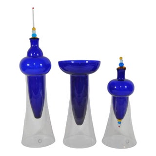 Triptych Vases by Carlo Nason, Italy, 1990, Set of 3 For Sale