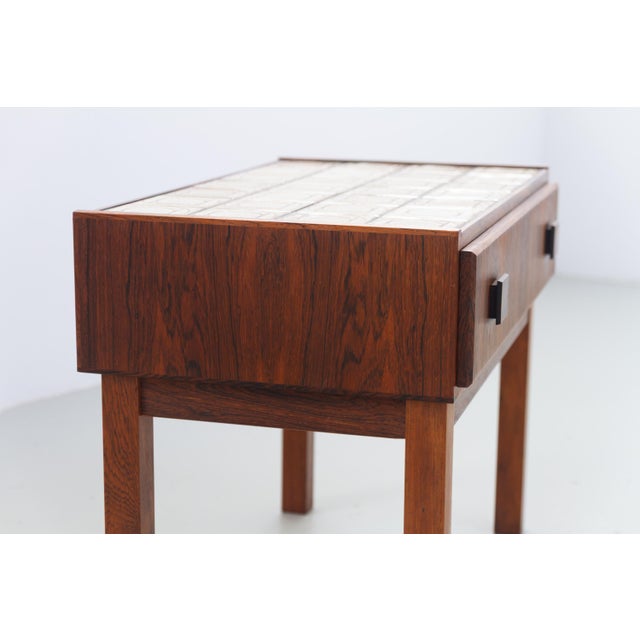 Danish Modern Rosewood and Tile Hallway Dresser, 1960s For Sale - Image 7 of 16