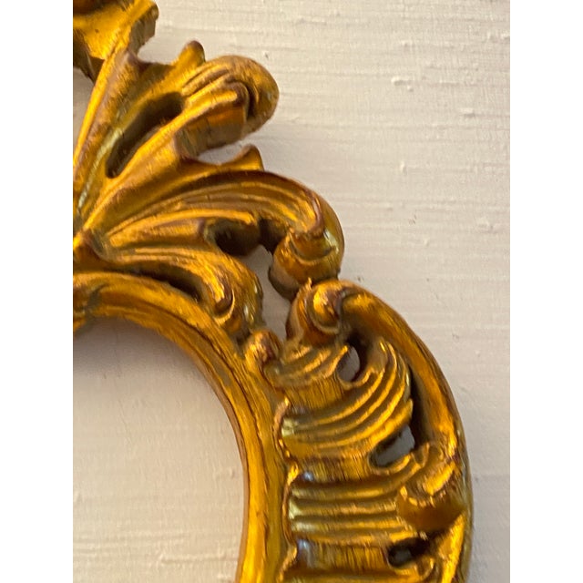 Rocaille Frame in Gold Leaf Gilded Wood, 1920s For Sale - Image 6 of 14