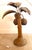 Wood Vintage Split Reed Palm Tree Table Lamp For Sale - Image 7 of 11