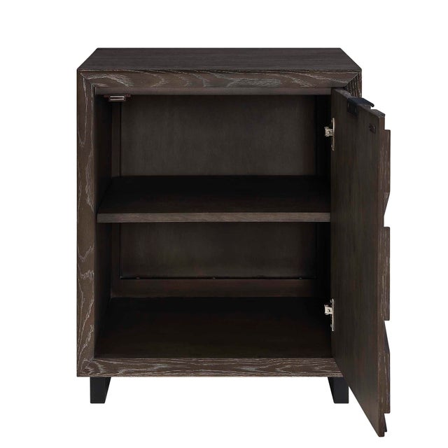 Barrett Dark Charcoal Oak Cabinet For Sale - Image 10 of 12