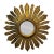 Italian Carved Giltwood Sunburst Convex Mirror For Sale