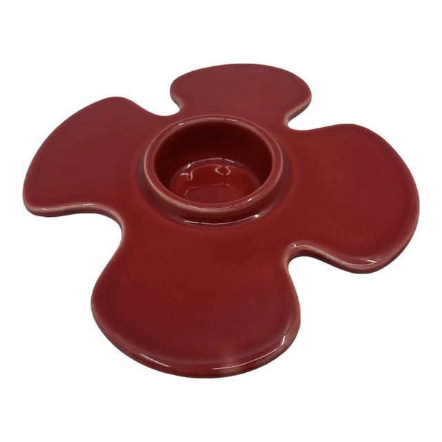 Mid Century Loucarte Flower Candle Holder Made in Portugal For Sale