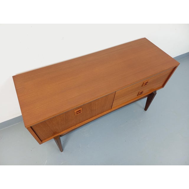 Small Vintage Scandinavian Teak Sideboard, 1960s For Sale - Image 4 of 15