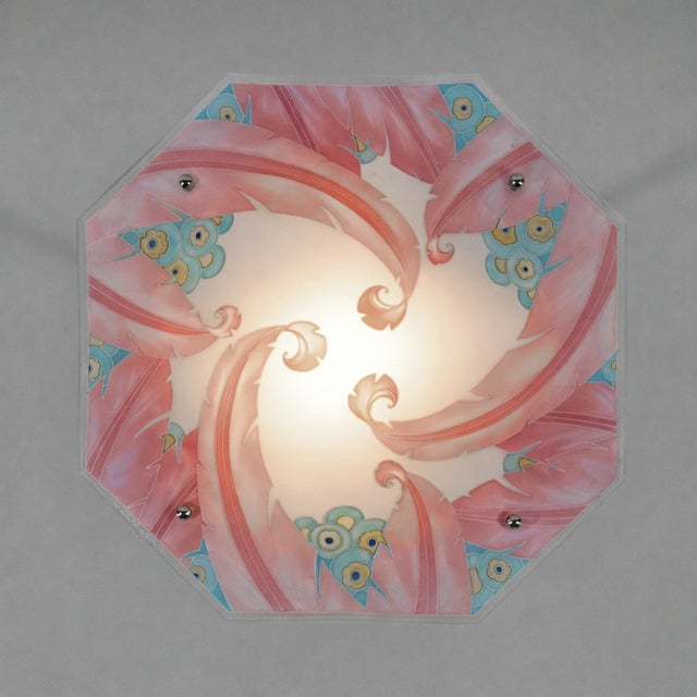 French Art Deco Pendant Light by Loys Lucha 1930 France For Sale - Image 9 of 14