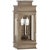 Chapman & Myers for Visual Comfort Signature Linear Mini Wall Lantern in Antique Nickel with Clear Glass For Sale