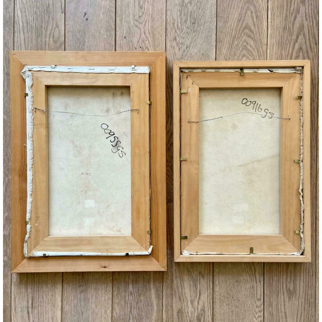 Dacou, Women Ceremony Aboriginal Dot Artworks, 1980s, Paintings on Canvases, Set of 2 For Sale - Image 7 of 9