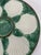 Green 1950s French Longchamp Green and White Oyster Plate For Sale - Image 8 of 16